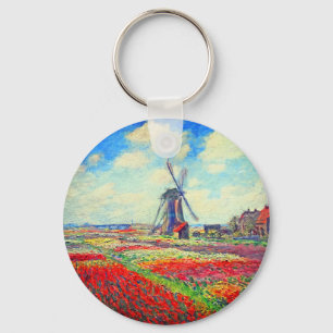 Chaveiro Monet Tulips Windmill