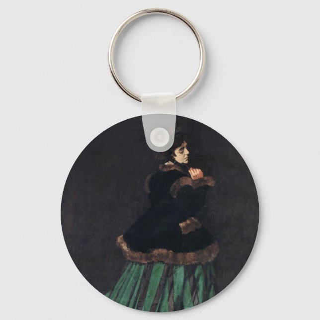 Chaveiro Monet Woman em Vestido Verde (Frente)