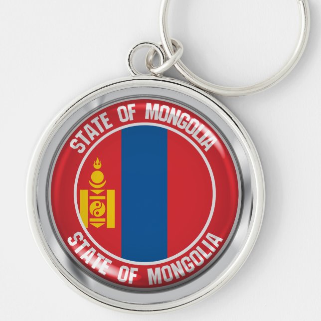 Chaveiro Mongólia Round Emblem (Frente)