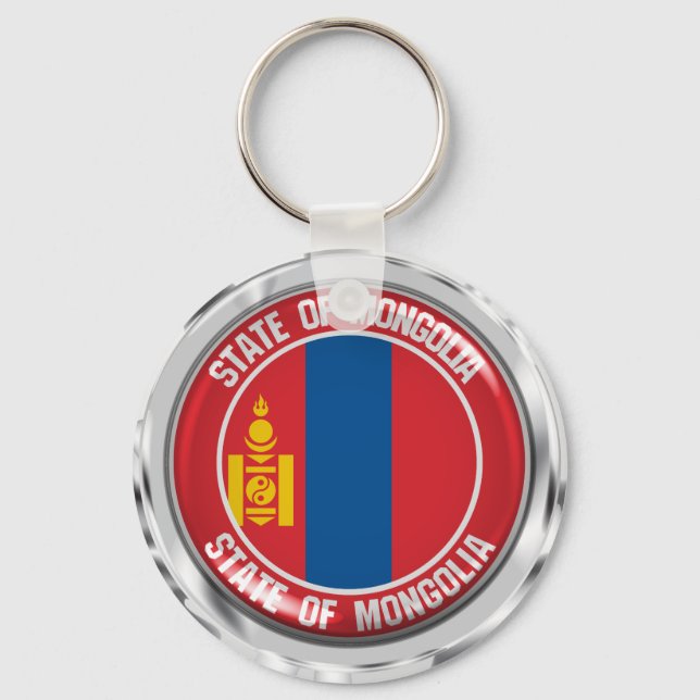 Chaveiro Mongólia Round Emblem (Frente)