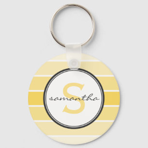 Chaveiro Monograma amarelo de Ombre