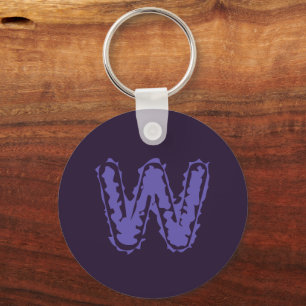 Chaveiro Monograma assustador Roxo em Roxo