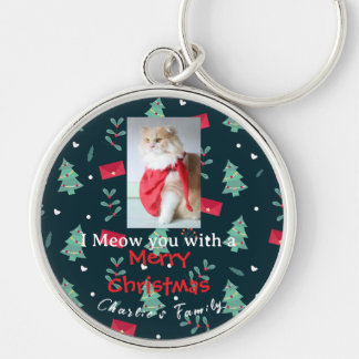 Chaveiro Monograma da família de Natal de Pet de Greeneresc