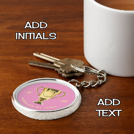 Chaveiro Monograma da mãe número um do mundo