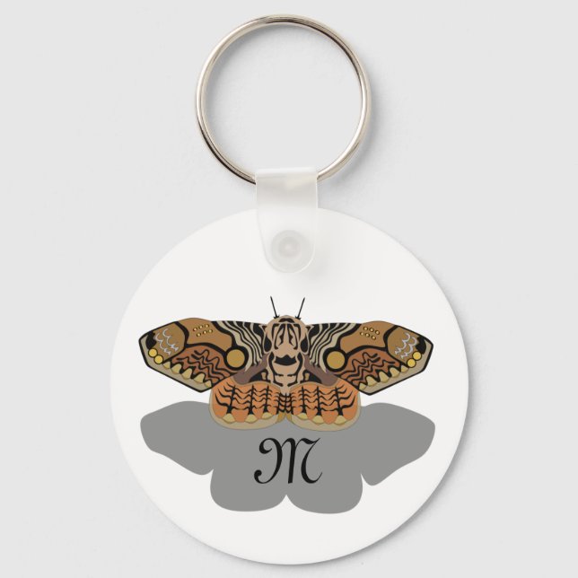 Chaveiro Monograma de Brahmin Moth (Frente)