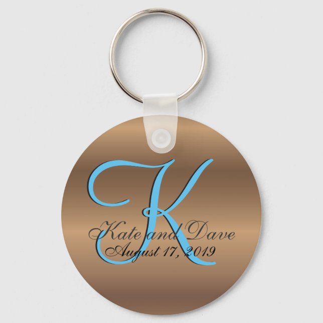 Chaveiro Monograma de Bronze Fab Incrível (Frente)