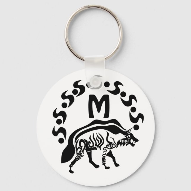 Chaveiro Monograma de Hyena Strike Tribal (Frente)