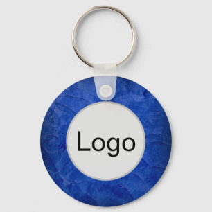 Chaveiro Monograma de Logotipo de Gesso Veneziano Azul Dram