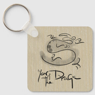 Chaveiro Monograma do Dragão em Cuta Chinês e Vietnamita, A