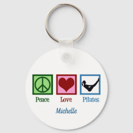 Chaveiro Monograma do Instrutor Peace Love Pilates