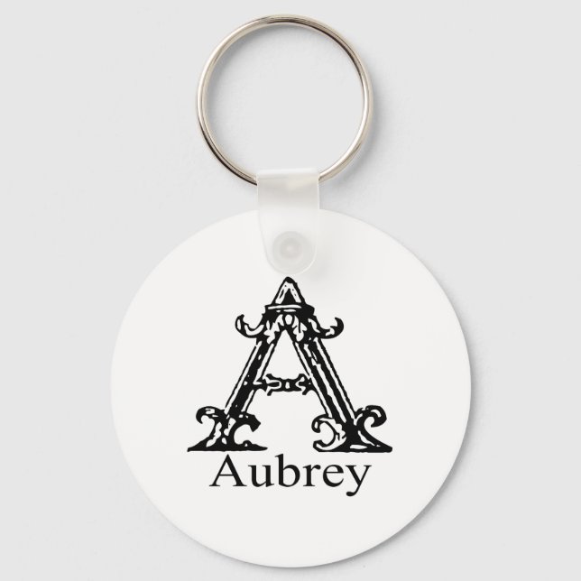 Chaveiro Monograma do rico: Aubrey (Frente)