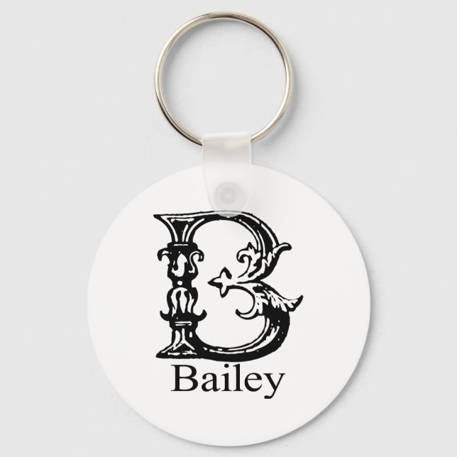 Chaveiro Monograma do rico: Bailey (Frente)