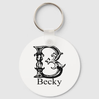 Chaveiro Monograma do rico: Becky
