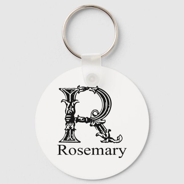 Chaveiro Monograma do rico: Rosemary (Frente)