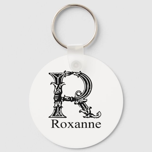 Chaveiro Monograma do rico: Roxanne (Frente)