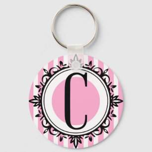 Chaveiro Monograma do rosa "C"