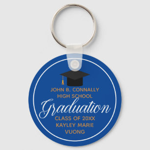 Chaveiro Monograma Dourado da Faculdade de Graduação de 202