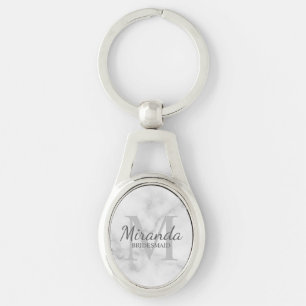 Chaveiro Monograma e nome da Bridesmaid Personalizada