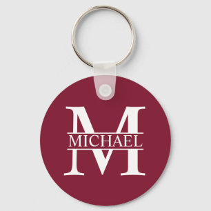 Chaveiro Monograma e Nome Personalizados