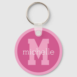 Chaveiro Monograma e nome personalizados