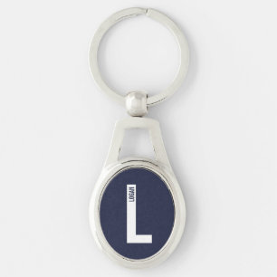 Chaveiro Monograma e Nome Personalizados Modernos e Destaca