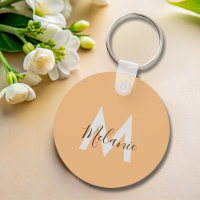 Monograma elegante minimalista de laranja