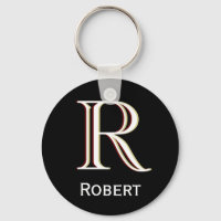 Monograma em três camadas personalizado com nome p