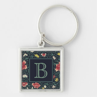 Chaveiro Monograma Floral Antigo e Bonito