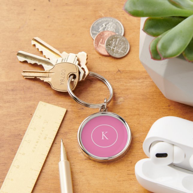 Chaveiro Monograma minimalista personalizado (Mesa)