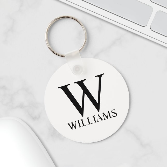 Chaveiro Monograma Personalizado Clássico e Nome (Criador carregado)