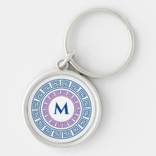 Chaveiro Monograma Personalizado da Chave Grega Arredondada