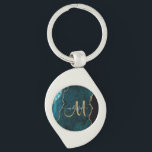 Chaveiro Monograma Personalizado de Agitação Dourada com Te<br><div class="desc">Adicione um toque de brilho e brilho aos seus acessórios com esta elegante cadeia de teclas personalizada, com um fundo agatal chic acentuado com brilho falsa dourado. Personalize o seu monograma inicial em caligrafia manuscrita com o seu nome acima. Um presente feminino único para aniversário, feriados e qualquer ocasião especial....</div>