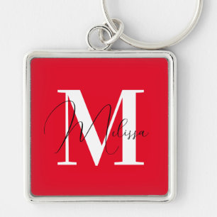 Chaveiro monograma personalizado elegante e sofisticado em