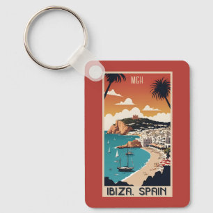 Chaveiro Monograma Personalizado Ibiza, Poster de viagens E