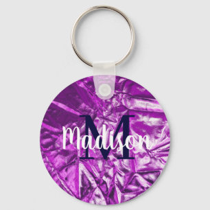 Chaveiro Monograma Personalizado Luxurioso Roxo Personaliza