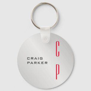 Chaveiro Monograma Profissional Moderno Mínimo