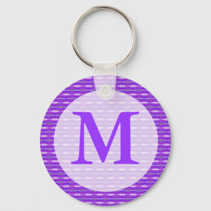 Chaveiro monograma roxo