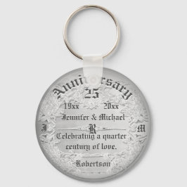 Chaveiro Monograma Silver do 25