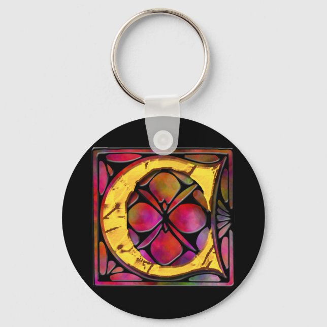 Chaveiro Monograma: Stainglass C (Frente)
