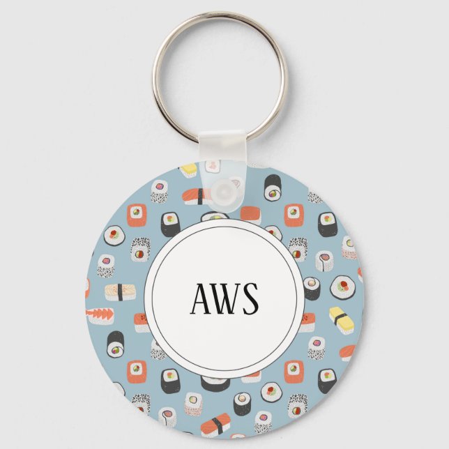 Chaveiro Monograma Sushi (Frente)