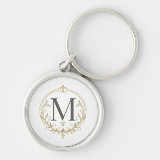 Chaveiro monograma vintage personalizado