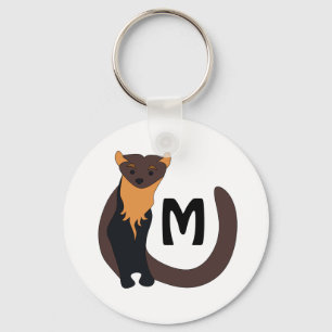 Chaveiro Monograma Whimsical European Pine Marten