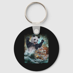 Chaveiro Monster Giant Panda Como Kraken Ataca Um Navio De