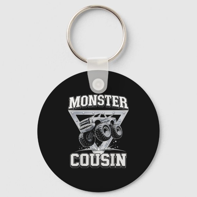 Chaveiro Monster Truck Cousin Fathers Day Monster Truck Are (Frente)