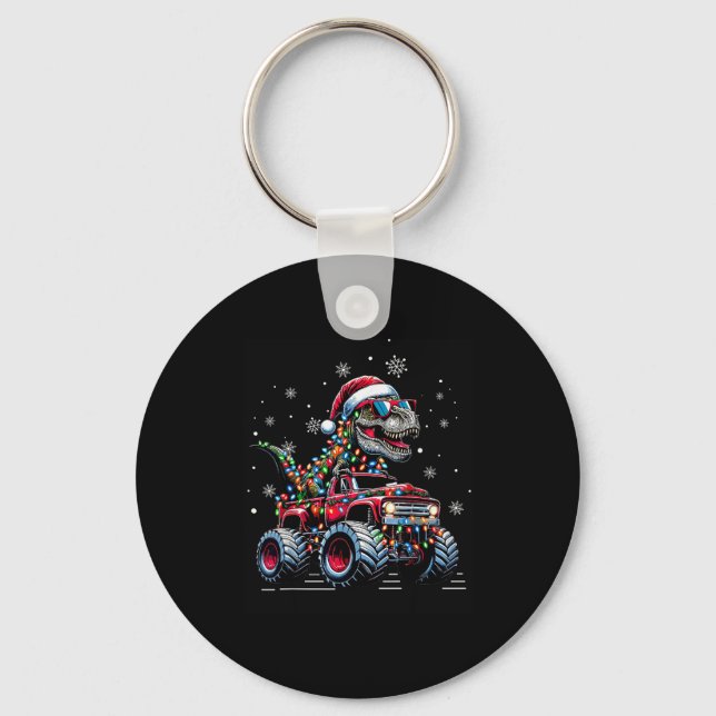 Chaveiro Monster Truck Dinosaur Trex Christmas Boys Kids  (Frente)