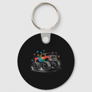 Chaveiro Monster Truck Quebra-cabeça de consciência do auti