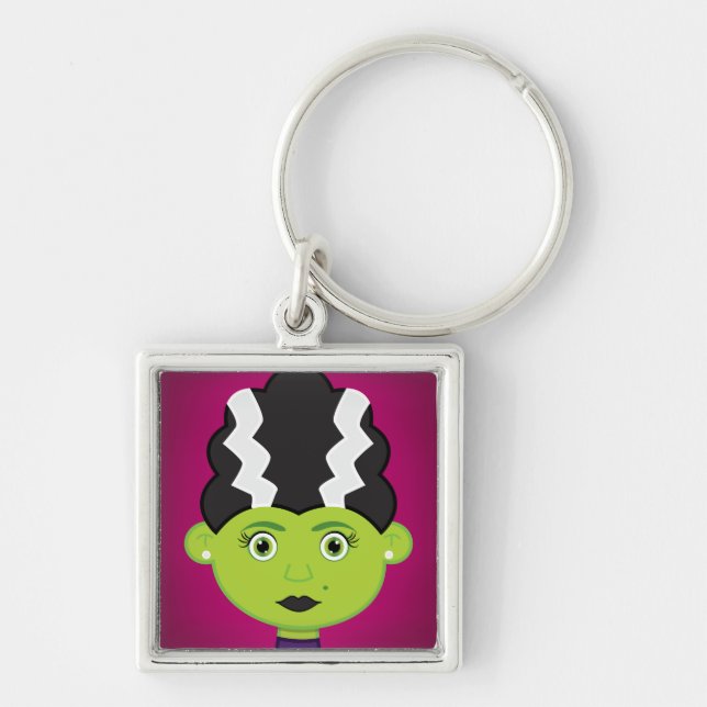 Chaveiro Monstro de menina verde (Frente)