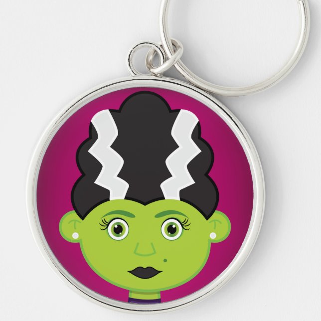 Chaveiro Monstro de menina verde (Frente)