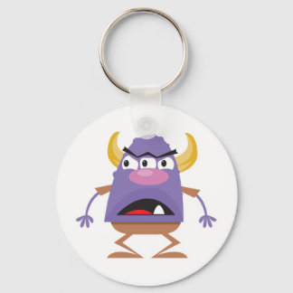 Chaveiro monstro de três olhos bobo