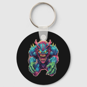 Chaveiro Monstro Divertido Desenho Animado Fofo Quadrinhos